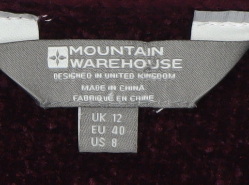 Mountain Warehouse Women's Purple Pullover Jumper Size 12