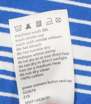 Mountain Warehouse Women's Blue Striped Pullover Sweatshirt
