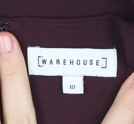 Warehouse Women's Purple Shift Dress Size 10
