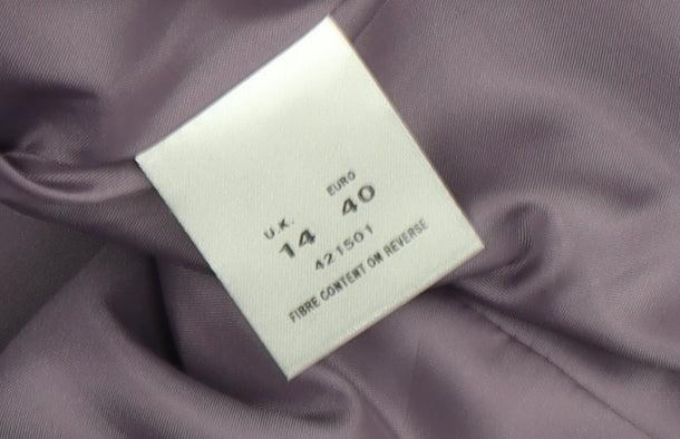 Eastex Women's Purple Wool Blend Business Jacket Size 14