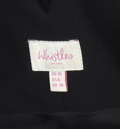 Whistles Women's Black Fit & Flare Dress, Size 10