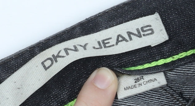 DKNY JEANS Womens Black Straight Denim Jeans Size 20R