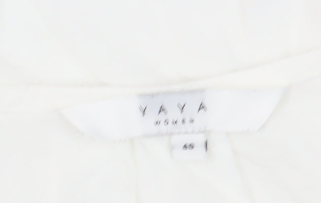 Yaya Women's White Sleeveless Blouse Size 12