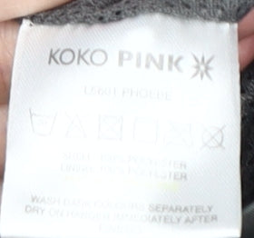 Koko Pink Women's Blue Hooded Rain Coat Size 18