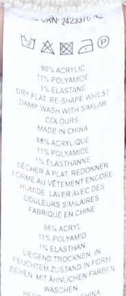 French Connection Women's Beige XL Roll Neck Jumper