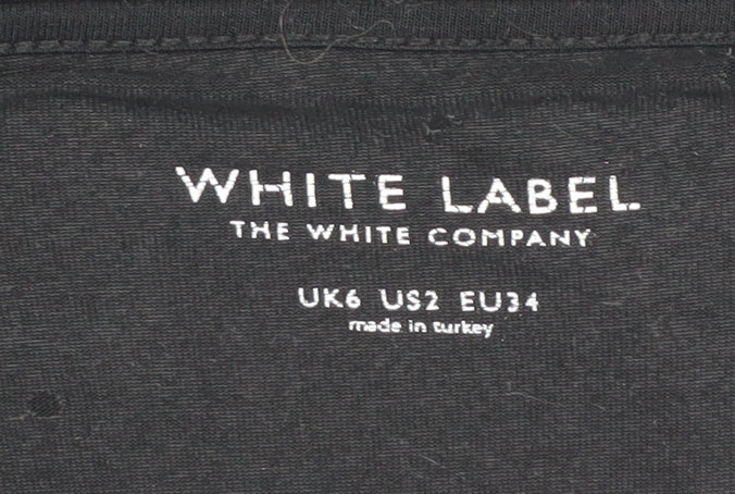 White Label Women's Black Size 6 Long Sleeve T-Shirt