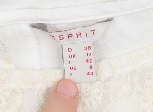 Esprit Women's Ivory Tunic Blouse UK 12