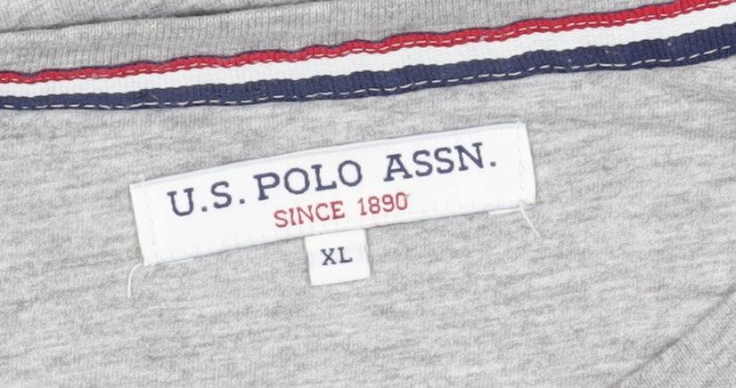 U.S. Polo Assn. Mens Grey XL Crew Neck T-Shirt