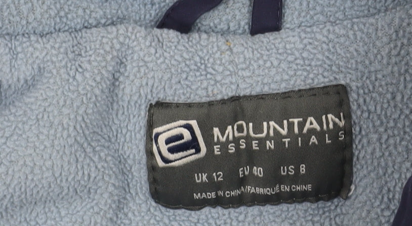 Mountain Essentials Women's Blue Windbreaker Jacket Size 12