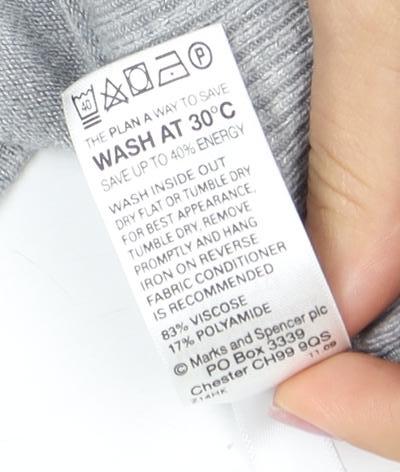 Marks & Spencer Women's Grey Button-Up V-Neck Top
