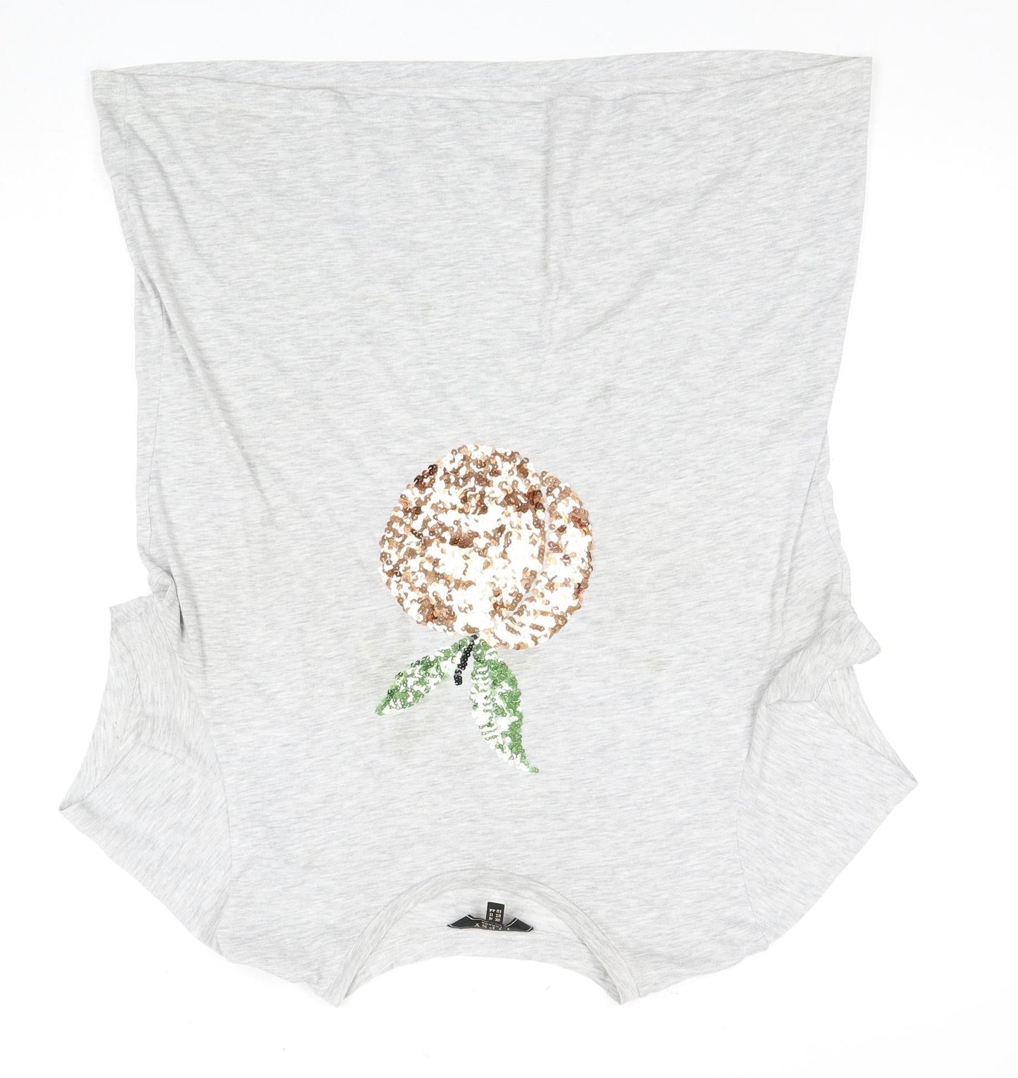 Lipsy London Women’s Grey Sequin T-Shirt, UK 16