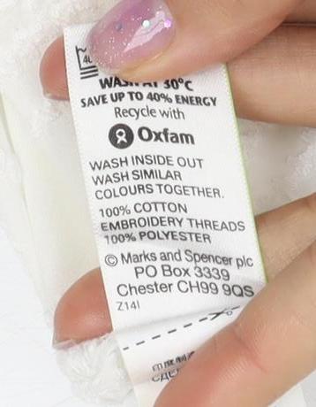 Marks & Spencer Women's White Tunic Blouse UK 10