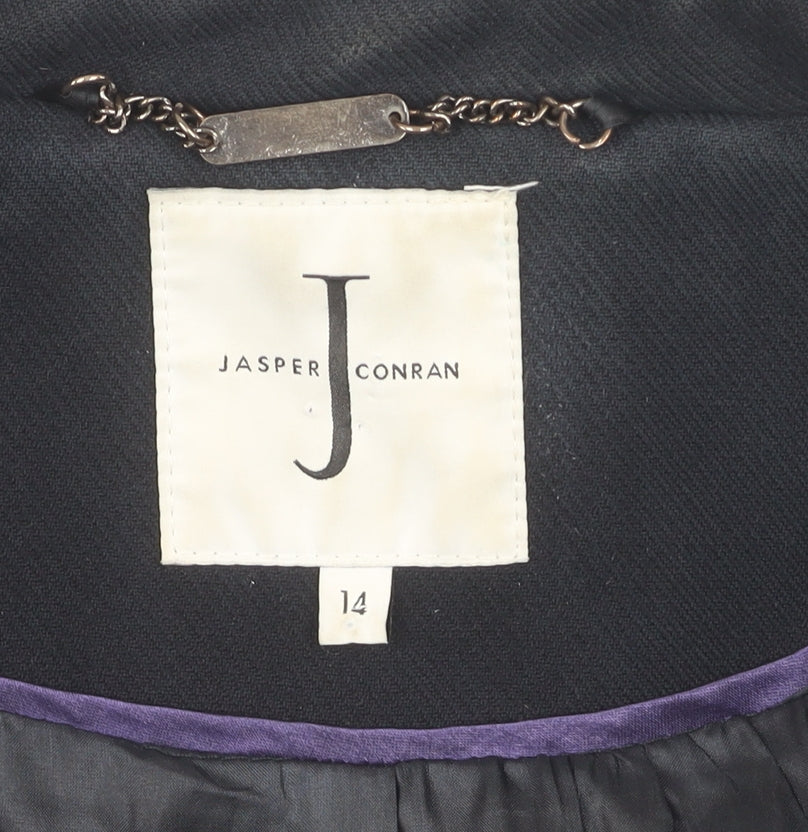 Jasper Conran Women's Black Pea Coat Size 14