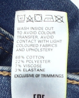 Marks & Spencer Women's Blue Skinny Jeans Size 12