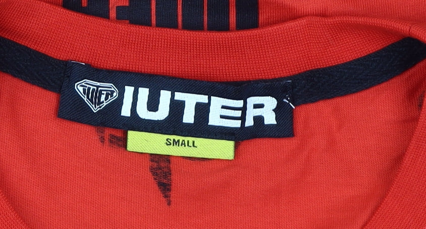 Iuter Men's Red Logo Graphic Print T-Shirt, Size S