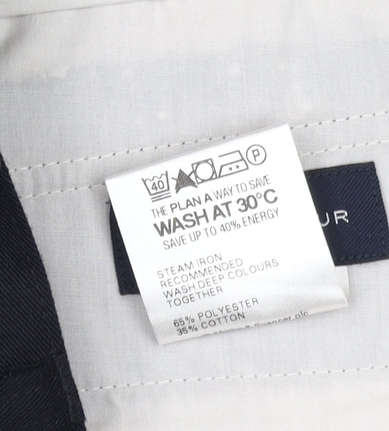 Marks & Spencer Men's Black Chino Trousers, Size 42