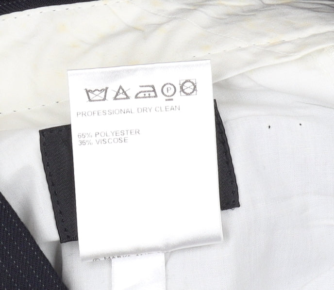Marks & Spencer Men's Black Dress Pants 34 Regular