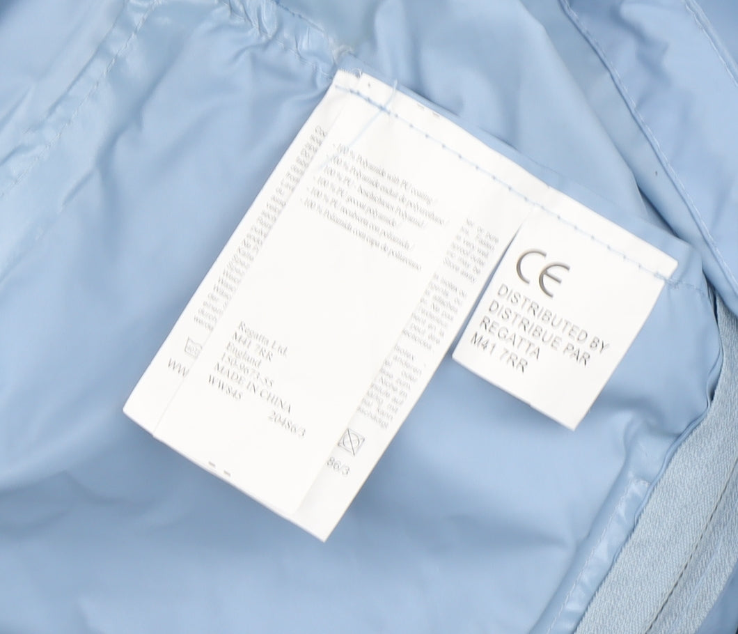 Regatta Women's Blue Waterproof Hooded Jacket Size 10