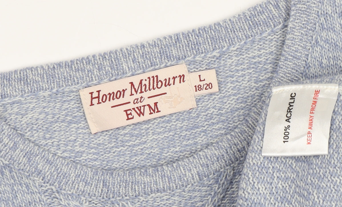 Honor Millburn Women's Blue Pullover Jumper Size L