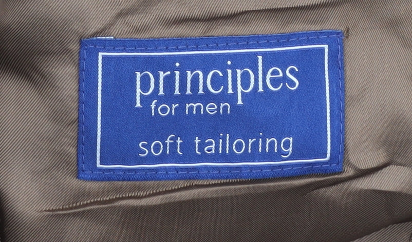 Principles Men's Brown Blazer 42R Single-Breasted Classic