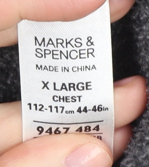 Marks & Spencer Men’s Grey XL Full Zip Jacket
