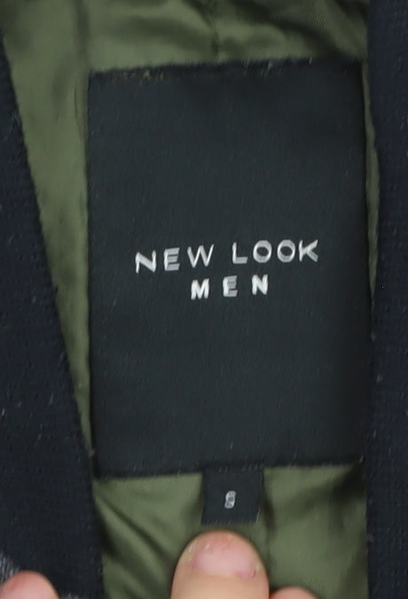 New Look Men’s Grey Bomber Jacket - Small Size