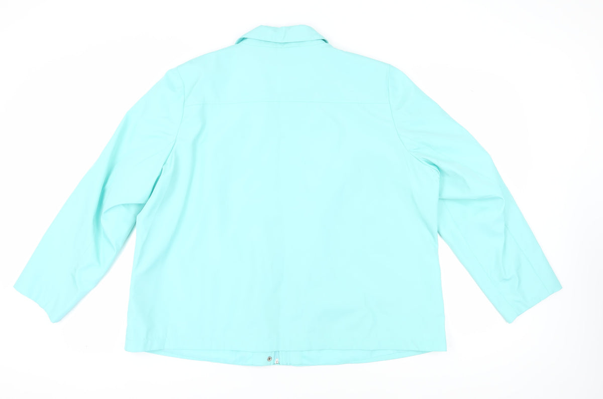 Bonmarché Women's Blue XL Zip Jacket