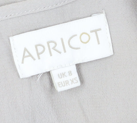 Apricot Women's Beige Viscose Tunic Blouse UK 8