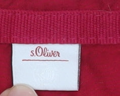 s.Oliver Women's Red Button-Up Shirt, Size 8, 3/4 Sleeve