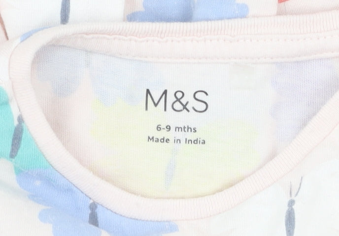 Marks & Spencer Unisex Multicoloured Butterfly Top 6-9 Months