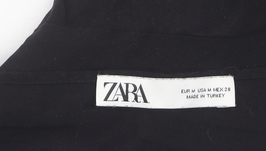 Zara Women’s Black One Shoulder Blouse, M