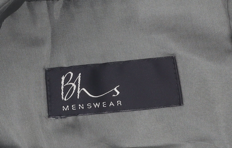 BHS Men's Green Blazer, Regular Fit, Size 44R