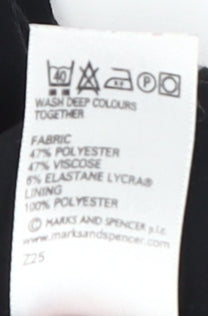Marks & Spencer Women's Black Pencil Skirt Size 12