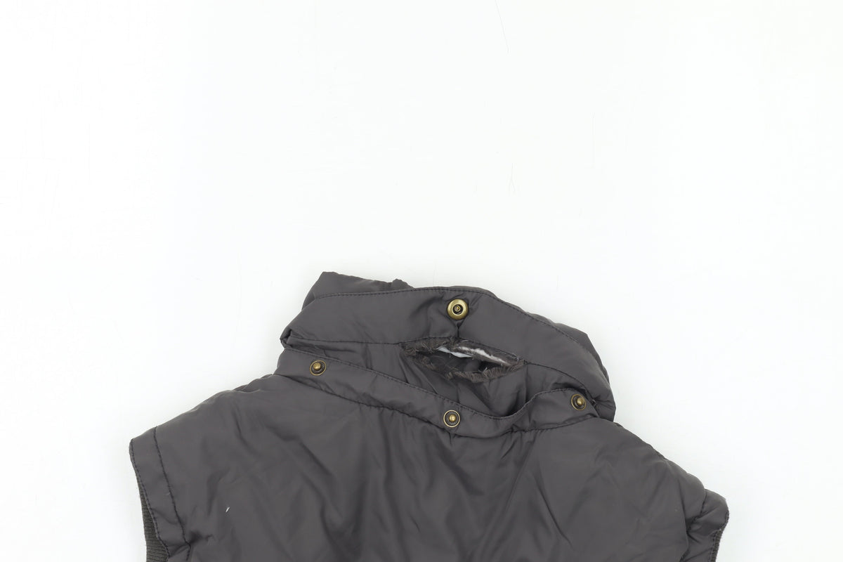 Jack Wills Women's Grey Puffer Waistcoat Size 10