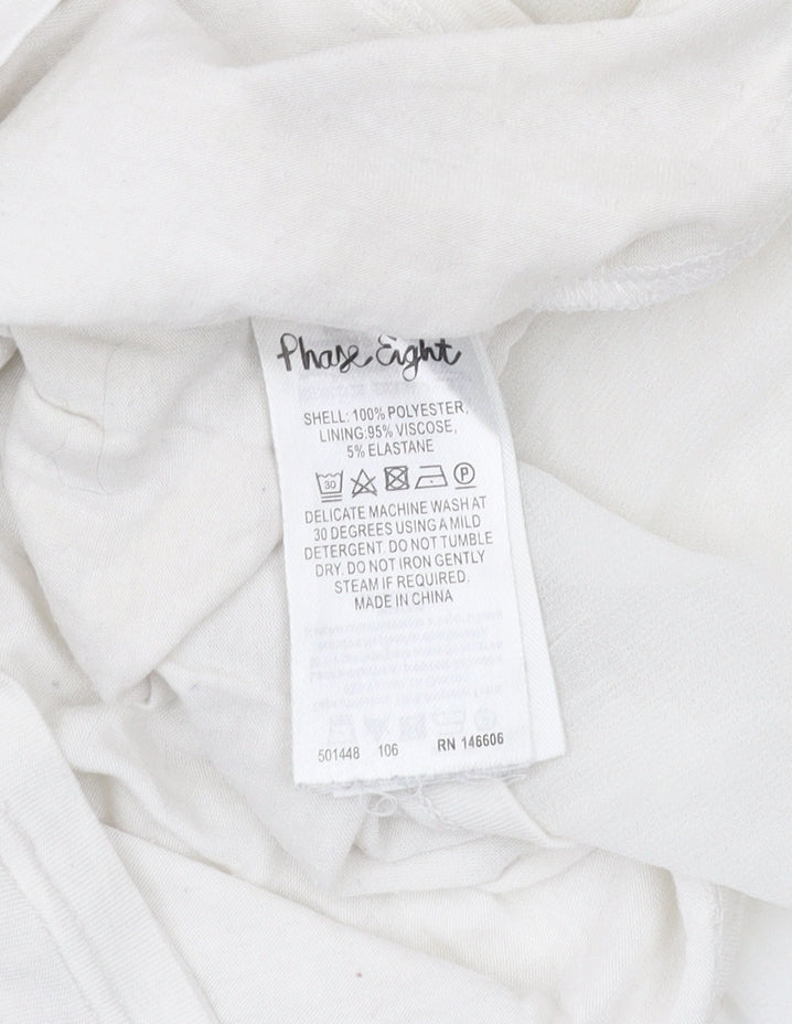 Phase Eight Women Ivory Long Sleeve Blouse Size 8