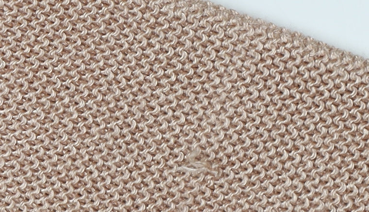 Sosandar Women's Beige Knit Crew Neck Jumper Medium