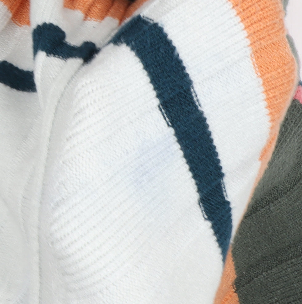 Next Women's Multicoloured Striped Pullover Jumper L