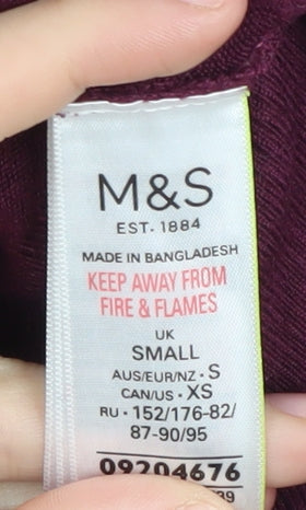 Marks & Spencer Women's Purple Cardigan S