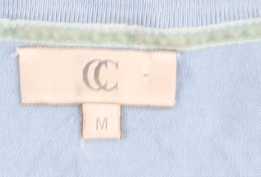 Country Casuals Women's Blue Round Neck Jumper Size M