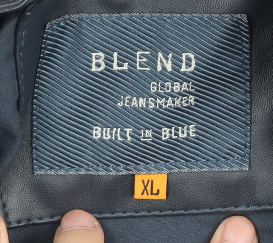 Blend Men's Black XL Basic Jacket Stand-Up Collar