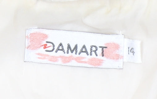 Damart Women's Beige Collared Jacket Size 14