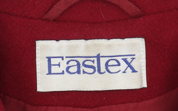 Eastex Women's Red Wool Overcoat Size 12