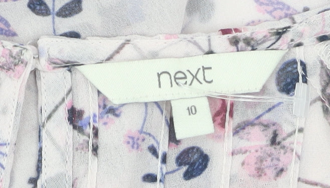 Next Women's Multicoloured Floral Blouse Size 10
