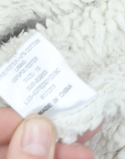 SoulCal & Co Women's Grey Hooded Jacket Size 10