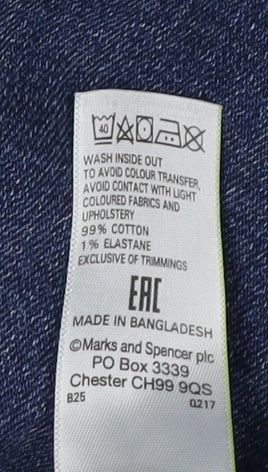 Marks & Spencer Women's Blue Skinny Jeans Size 10