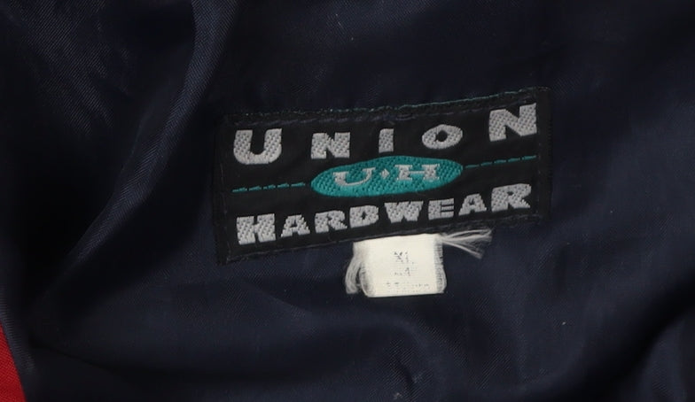 Union UH Men's Red Blue Anorak Jacket XL Outdoor