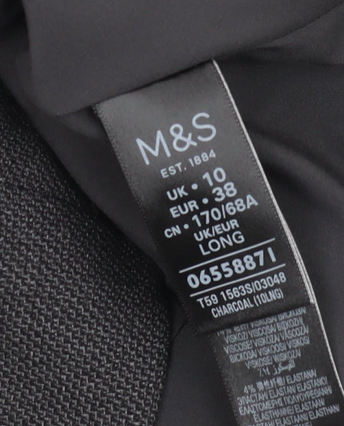 Marks & Spencer Women's Long Grey Pencil Skirt Size 10