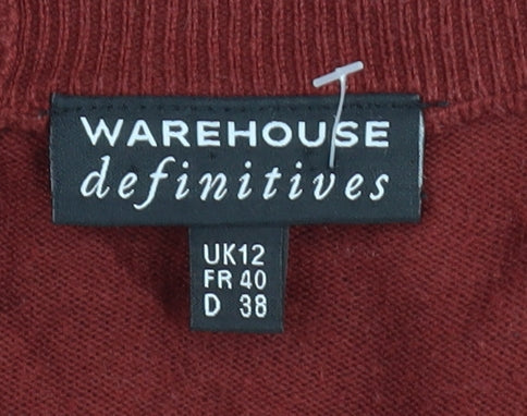 Warehouse Women's Multicoloured Striped Jumper Size 12