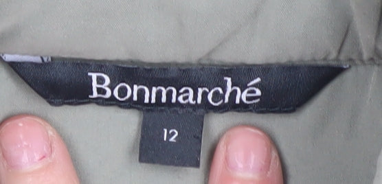 Bonmarché Women's Green Quilted Jacket Size 12