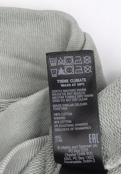 Marks & Spencer Women's Green Sweatshirt Size 16